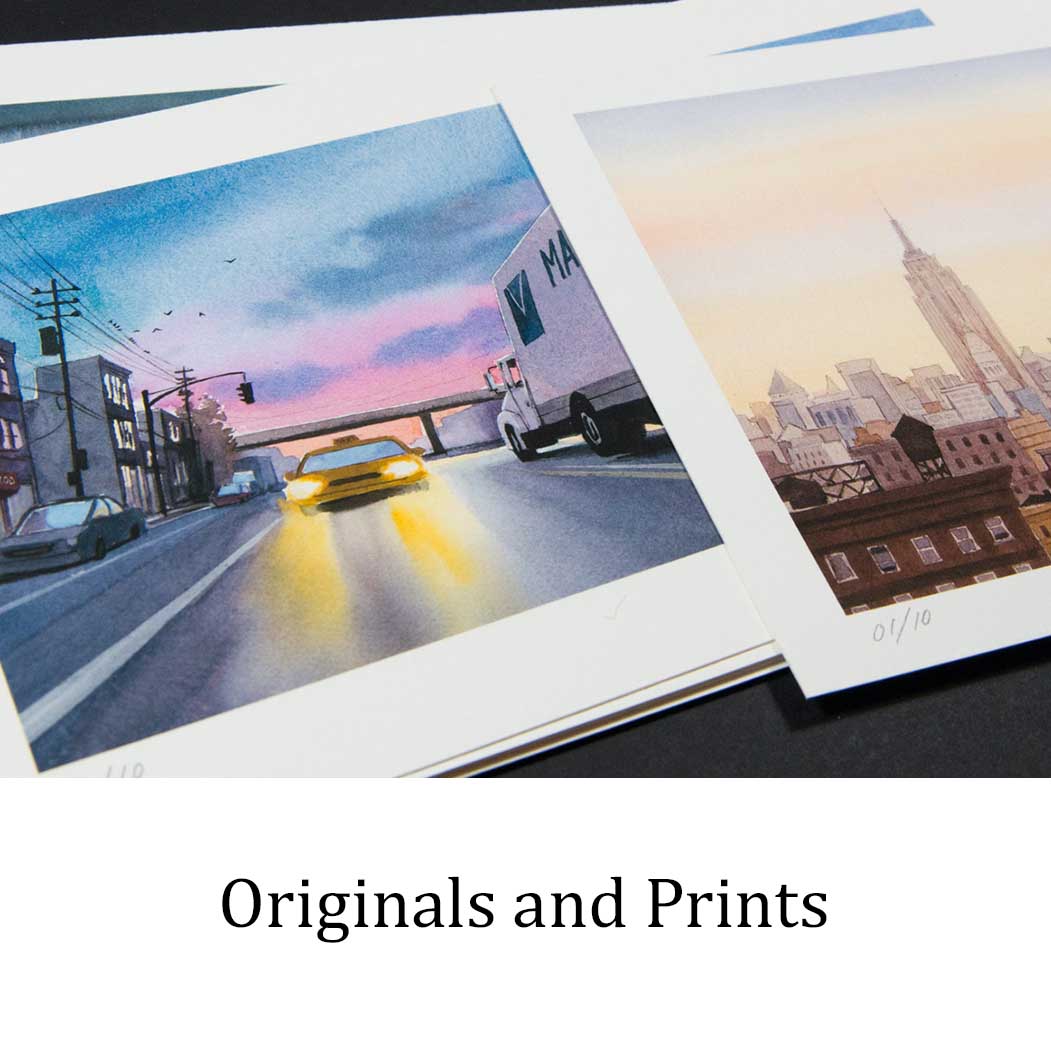 Visit the Square shop for cards, giclee prints, and original art