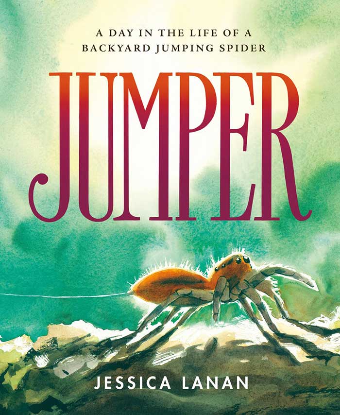 Cover of 'Jumper: a Day in the Life of a Backyard Jumping Spider'.